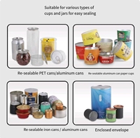 Machine de scellage de canettes entièrement automatique CE, vente directe usine, tension personnalisable pour boissons, bière, jus, café, bouteilles PET
