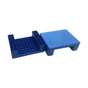 Palette en plastique plate à neuf pieds bleu-vert pour le stockage de marchandises empilées - Product Image 4