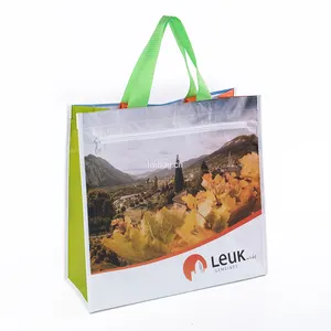 Sac d'épicerie personnalisé réutilisable Rpet laminé Shopper R-Pet Bag