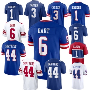 Vente en gros New York 100th entièrement cousu # 44 Skattebo # 3 Carter # 0 Brûlures # 1 Nabers # Maillot de football américain 6 Dart - Product Image 1