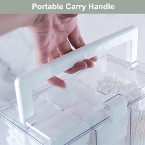 Organizador de cosméticos acrílico transparente moderno con 3 compartimentos, estante de exhibición de fábrica recién llegado, almacenamiento de maquillaje ajustable - Product Image 4