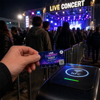 Individuell Bedruckte Smart-Chip-Zutrittskarten für Konzerte, Theater, Freizeitparks, Festivals und Events mit RFID-NFC-Technologie