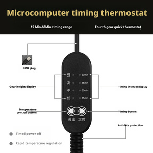 Cama Térmica para Animais de Estimação com Termostato USB Ecológico, Ajuste de Temperatura em 4 Níveis, Sólida e Anti-Mordida, Tapete Aquecido para Gatos e Cães no Inverno - Product Image 3