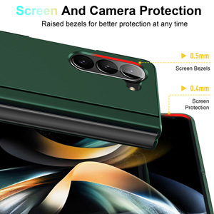 Étui de téléphone portable en cuir pour Samsung Z <span class=keywords><strong>Fold</strong></span> 7 8, sensation de peau, style professionnel, avec rabat - Product Image 5