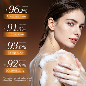 Gel <span class=keywords><strong>douche</strong></span> hydratant et adoucissant à la santal 500 ml, parfum longue durée, nettoyage doux, <span class=keywords><strong>mousse</strong></span> crémeuse abondante - Product Image 3