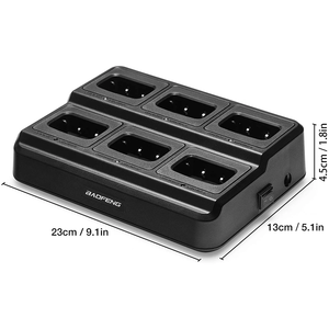 Chargeur multi-unités six voies Baofeng BF-888S, base <span class=keywords><strong>de</strong></span> charge rapide à 6 ports pour batteries <span class=keywords><strong>de</strong></span> radios bidirectionnelles, <span class=keywords><strong>station</strong></span> <span class=keywords><strong>de</strong></span> charge rapide et sécurisée - Product Image 3