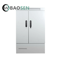 Armoire de télécommunications extérieure SmartAX F01S200 IP55 pour MA5608T MA5616 MA5800-X2 OLT DSLAM avec compartiment intégré ODF MDF et compartiment batterie/alimentation