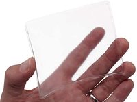 Protecteur de documents en plastique vinyle PVC imperméable grand accessoire de porte-badge de stationnement