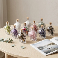 Crânes d'améthyste, gravier en bouteille, agate, cristal, Feng Shui, énergie spirituelle, guérison, bricolage, Halloween, décoration créative pour la maison et le bureau