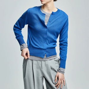 <span class=keywords><strong>Cardigan</strong></span> in Maglia a Spalla Regolare, Leggero, con Collo Tondo, in Misto <span class=keywords><strong>Lana</strong></span> per <span class=keywords><strong>Donna</strong></span>, Personalizzabile con Logo, Vendita all'Ingrosso - Product Image 4