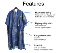 Serviettes poncho à capuche en microfibre jetables compressées à séchage rapide, épaisses et confortables, à prix direct usine – Robe de plage indispensable