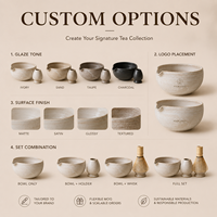 Nouveau design de kit cadeau moderne en céramique blanche pour la fabrication du thé Matcha outils logo personnalisé vente en gros de fouet Matcha