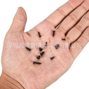 Black Carbon Steel Self Tapping Screws M1.7 M2 M2.3 M2.6 M3 Pan Head Phillips 750pcs Metric Plastic <b>Fasteners</b> - Product Image 4