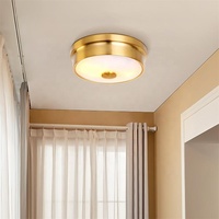 Style nordique maison lumière décorative intérieure encastrable chambre IP33 luminaire forme ronde plafonnier