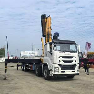 รถบรรทุก ISUZU GIGA 8X4 ใหม่ ขนาด 14 ตัน 16 ตัน พร้อมเครนติดรถแบบพับได้ เครนบูมแบบเคลื่อนที่ได้ สำหรับขาย - Product Image 1
