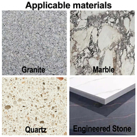Broca de diamante electrochapada para CNC, vástago de 1/2 pulgada, para fresado de bordes de mármol, granito, cuarzo y piedra artificial