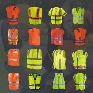 Chaqueta DE SEGURIDAD Construcción Alta visibilidad Múltiples bolsillos Chaleco de trabajo de seguridad reflectante colorido - Product Image 6