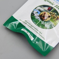 Logo personnalisé imprimé 100g 1kg 2kg 5kg fermeture éclair zip-lock feuille d'aluminium pochette élevage volaille cochon poulet alimentation sacs en mylar
