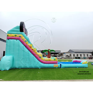 Tobogán Inflable Grande y Colorido de PVC para Uso Comercial, con Piscina Desmontable Hermética para Resorts y Playas - Product Image 5