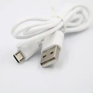 30厘米2A微型USB电缆白色黑色c型充电线，适用于安卓手机，适用于iPhone短USB电缆