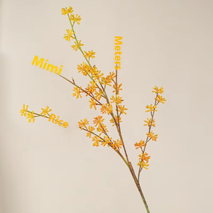 Modelo de fruta salvaje japonesa, arreglo de flores artificiales de eucalipto, rama larga, semilla de arroz de Milán para graduación de Navidad suave - Product Image 4