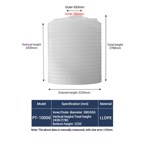 Réservoir d'<span class=keywords><strong>eau</strong></span> en plastique PE 10000 litres non toxique écologique - Product Image 2