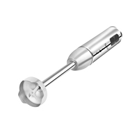 Mixeur plongeant 2 vitesses en acier inoxydable avec commandes à bouton-poussoir, capacité 600 ml, 300 W, 4 lames en plastique, pour préparation d'aliments pour bébés