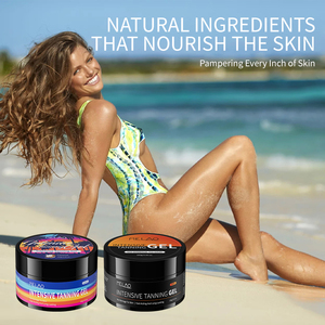 Gel de bronzage ultra foncé au miel de noix de coco avec logo personnalisé Gel de bronzage solaire extérieur pour le visage et le corps - Product Image 6