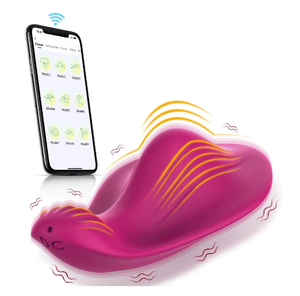 Vibratore Controllato da App Indossabile Giocattoli Sessuali per Coppie Vibratore a Farfalla in Silicone <span class=keywords><strong>Sicuro</strong></span> Giocattoli Intimi per Donne - Product Image 6