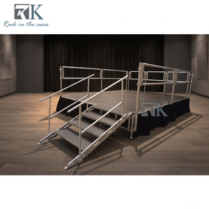 Scène de concert à pieds réglables, plateforme de scène stable et démontable en promotion - Product Image 2