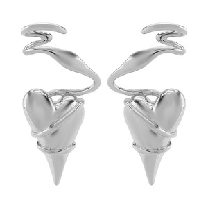 2025 nouveau haute qualité en gros grandes femmes tropicales gros coeur boucles d'oreilles à la mode mode alliage bijoux breloque boucles d'oreilles Style - Product Image 6
