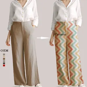 Trousers Women Loose Custom Loose Trousers Casual Women Cheap Plus Size Women's Wide Leg Pants