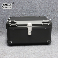 Borske moto coffre arrière bagages serrure supérieure mallette de rangement 60L grande taille PP plastique moto queue boîte
