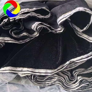 Commercio all'ingrosso tessuto Plain tinto 32% Nylon 68% viscosa velluto tessuto per le donne vestono scialli indumento e vestiti - Product Image 2