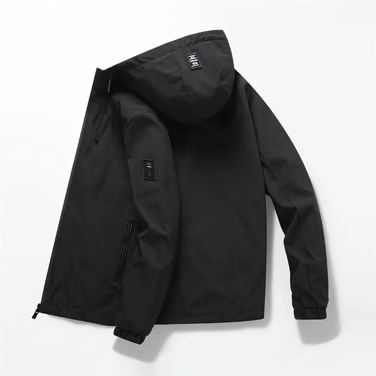 High Quality Outdoor Waterproof Black Windbreaker Jacket Summer Windbreaker Sets outdoor jacket