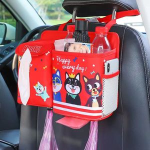 Bacs suspendus pour voiture Rangement des aliments Organisateurs de voiture portables Cartoon Pliable Sacs poubelle pour siège arrière de voiture - Product Image 3