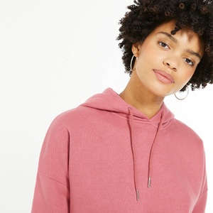 PIHA SPORTS New Fashion Women's Winter Hooded Zipper-Up 100% Cotton Fleece Loose Solid Color Long Sleeve Casual Blouse - Product Image 3