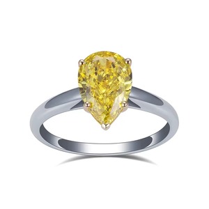 Best Selling Women's 18K Solid Yellow Diamond Ring Fine Bridal Jewelry for Engagement and Celebration Wear Available For Sale - Product Image 3