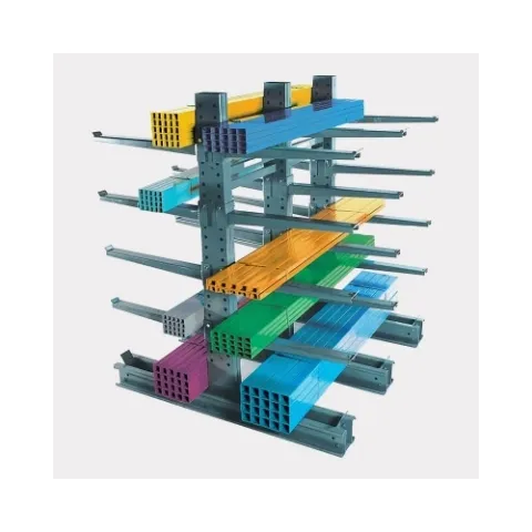 공장 가격 철강 창고 선반 강관 보관 조정 가능한 캔틸레버 랙 Q235b 스틸 산업용 캔틸레버 선반