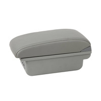 Vtear - Boîte de rangement pour accoudoir avant de voiture en ABS et cuir PU, porte-gobelet, accessoires intérieurs pour Peugeot 301 et Citroën C-Elysee
