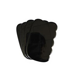 Tablero de obsidiana negra Gua Sha, herramienta Facial de piedra de Jade Natural, masajeador Facial, terapia de acupuntura tradicional, rodillo de Jade Similar - Product Image 3