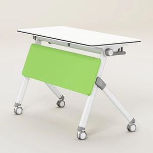 New Type Modern Meeting Room Modular Removable <b>Foldable</b> <b>Tables</b> Training Desk with Wheels - Product Image 2