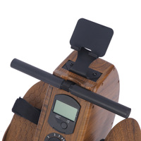 Máquina de remo comercial para gimnasio con pantalla LCD y resistencia ajustable multibloque