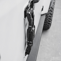 Marchepied de porte de voiture en aluminium tout-terrain Maike OMU 4x4 noir pour Jeep Wrangler JL JK JTAccessories