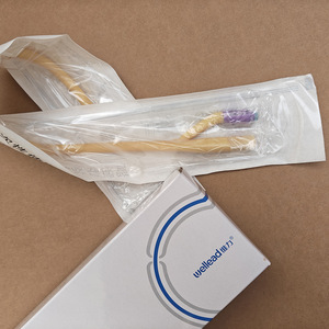 Sonde d'alimentation jetable Weilead à usage médical avec embout violet, longueur 60 cm, emballage stérile à usage unique - Product Image 1