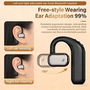 Auriculares inalámbricos LAXUN de clip abierto con Bluetooth 5.0, cancelación de ruido ENC y micrófono para deporte - Product Image 5