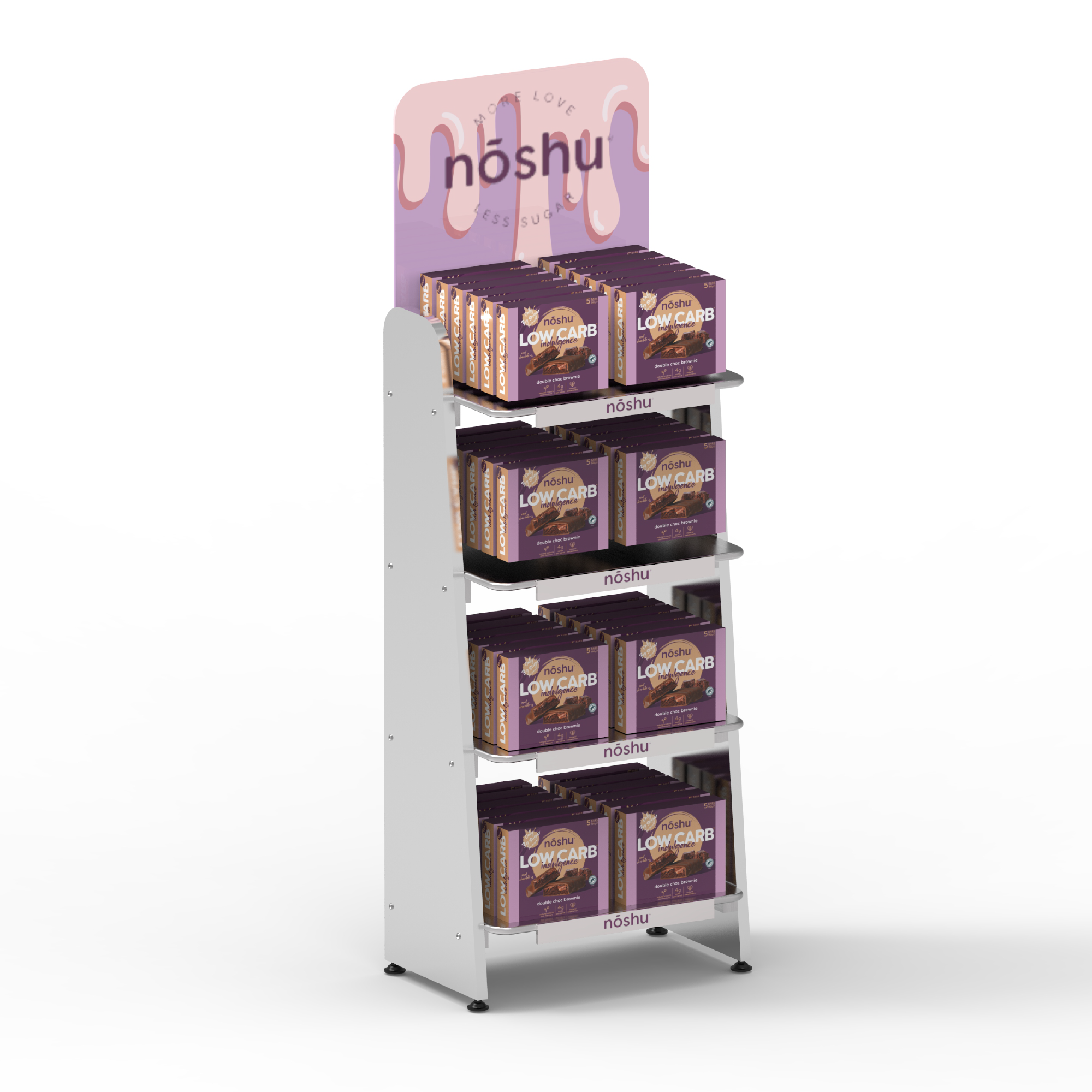 Modern Metal Standalone Bread and Layered Food Display Stands for Coffee Shops and Supermarkets — view 2
