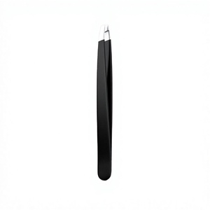 Pinzas Profesionales de Acero Inoxidable de Alta Calidad para Extensión de Cejas, Inclinadas, de 1 Pieza, Negras, Puntiagudas, para Venta al por Mayor - Product Image 2