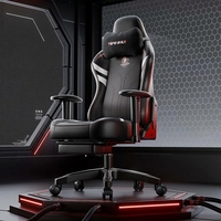 Chaise de jeu moderne et minimaliste pour e-sport, chaise de café internet, chaise de jeu pivotante réglable en hauteur, entièrement inclinable, ergonomique 3D