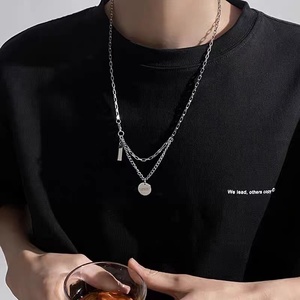 Collana da uomo <span class=keywords><strong>con</strong></span> ciondolo ispirazionale semplice, stile hip-hop, catena per maglione, gioielli <span class=keywords><strong>maschili</strong></span> - Product Image 4